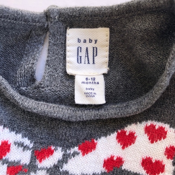 Baby Gap Girl Bow Intarsia Drop-Waist Knit Dress - Picture 6 of 6
